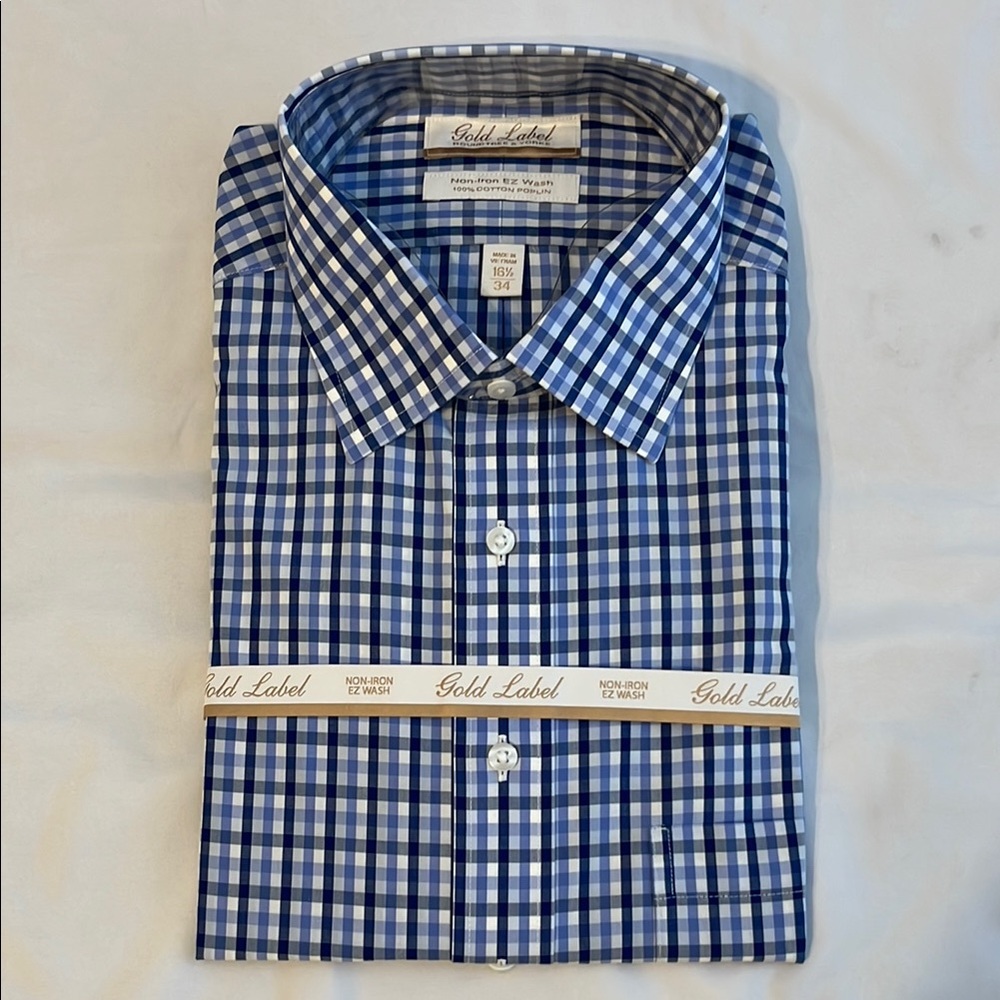 Blue Checkered Men's Shirt